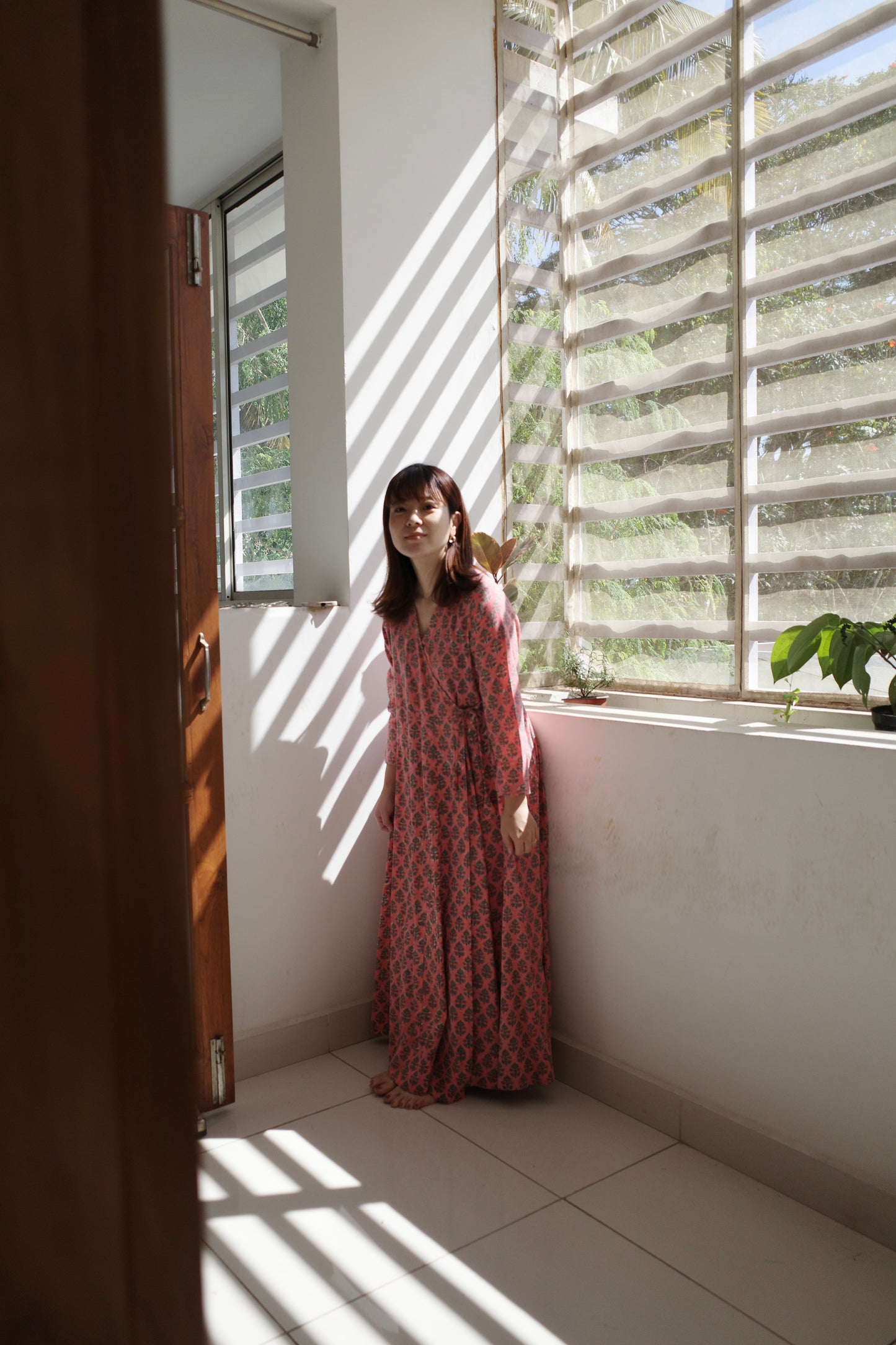 【3月上旬頃お届け】Drape Wrap Dress [ドレープラップドレス]