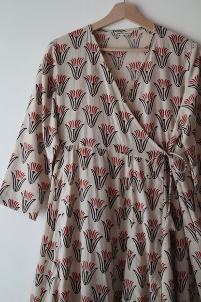 【日本在庫｜国内配送限定】Drape Wrap Dress [ドレープラップドレス]