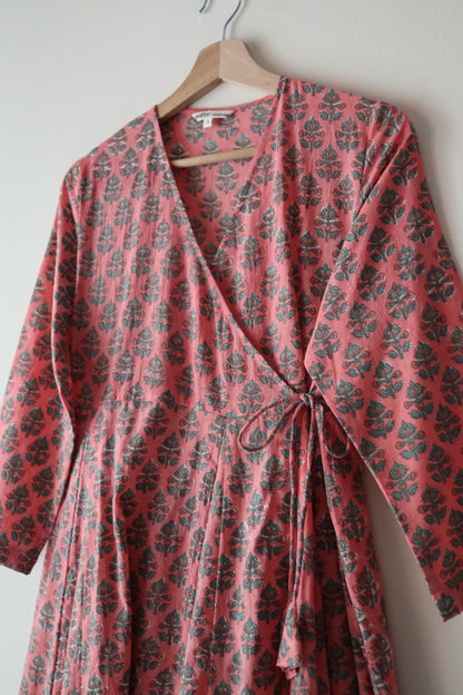 【3月上旬頃お届け】Drape Wrap Dress [ドレープラップドレス]