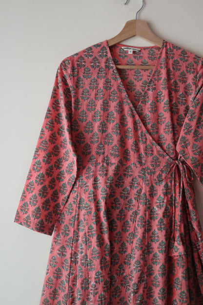 【3月上旬頃お届け】Drape Wrap Dress [ドレープラップドレス]