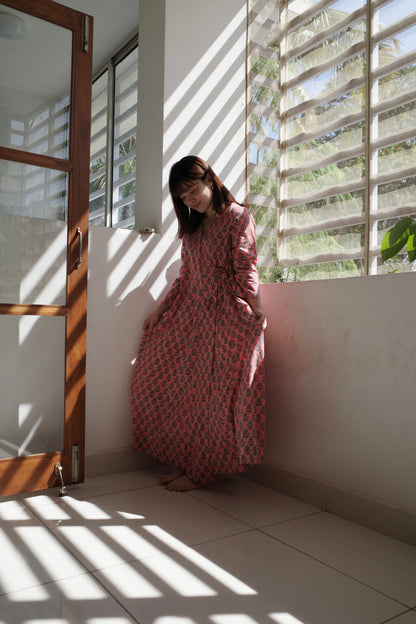 【3月上旬頃お届け】Drape Wrap Dress [ドレープラップドレス]