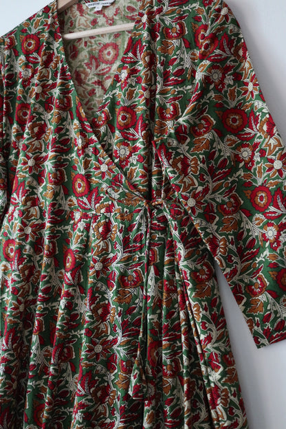 【日本在庫｜国内配送限定】Drape Wrap Dress [ドレープラップドレス]