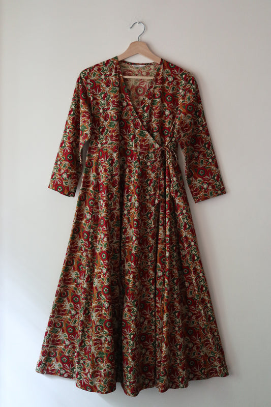 【3月上旬頃お届け】Drape Wrap Dress [ドレープラップドレス]
