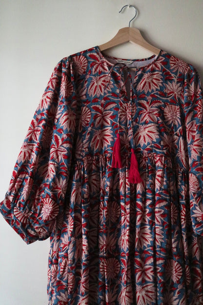 Balloon sleeve dress