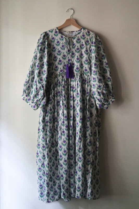 Balloon sleeve dress