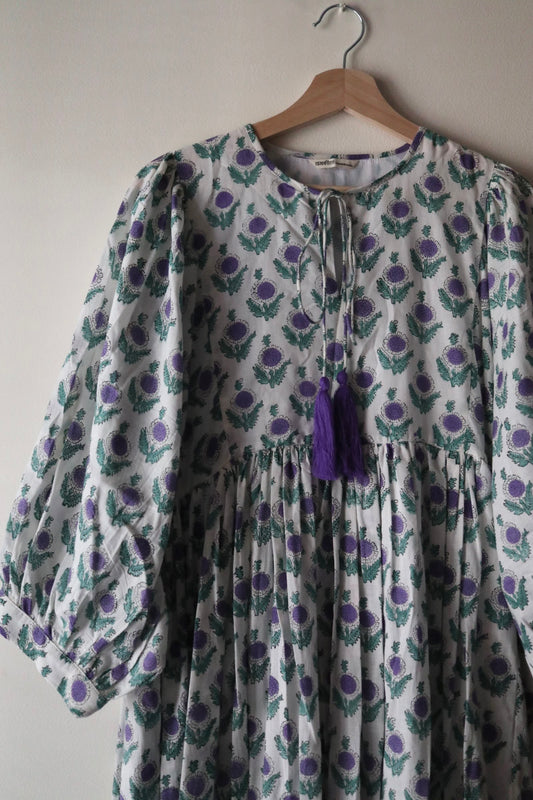 Balloon sleeve dress