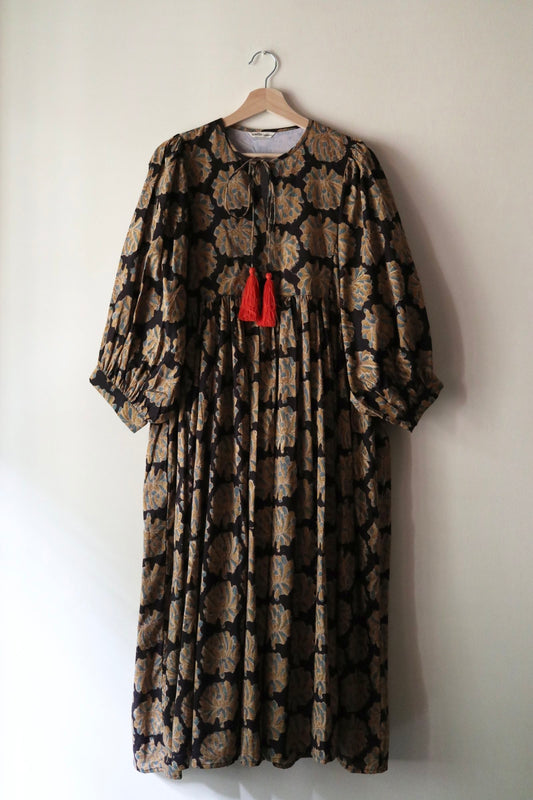 Balloon sleeve dress