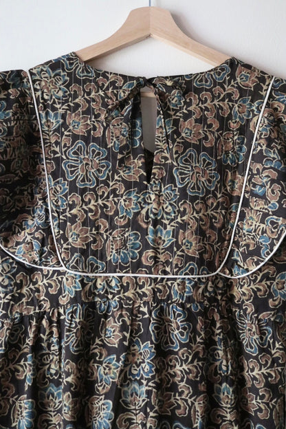 Yoke dress-flower-