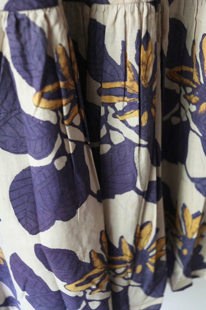 Yoke dress -Botanical-