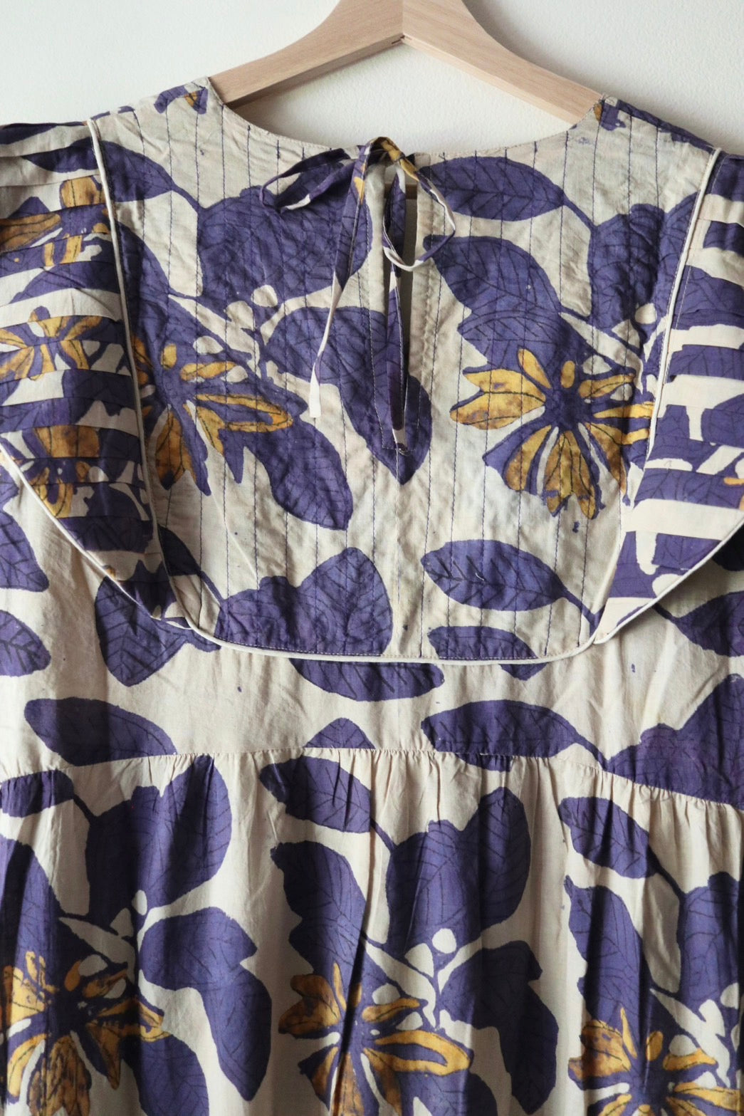 Yoke dress -Botanical-
