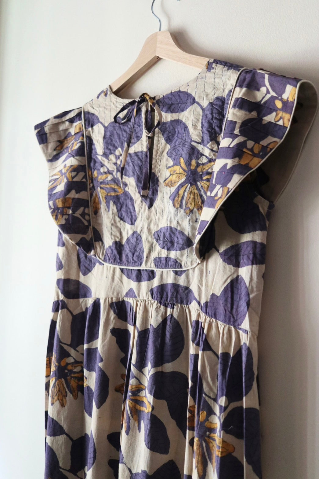 Yoke dress -Botanical-
