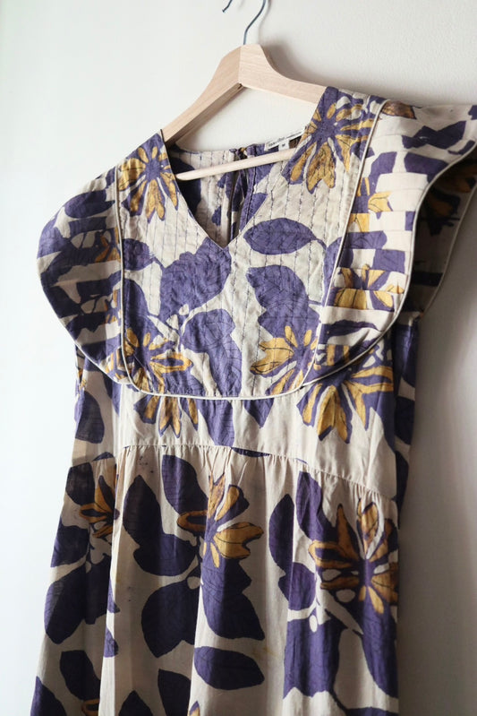 Yoke dress -Botanical-