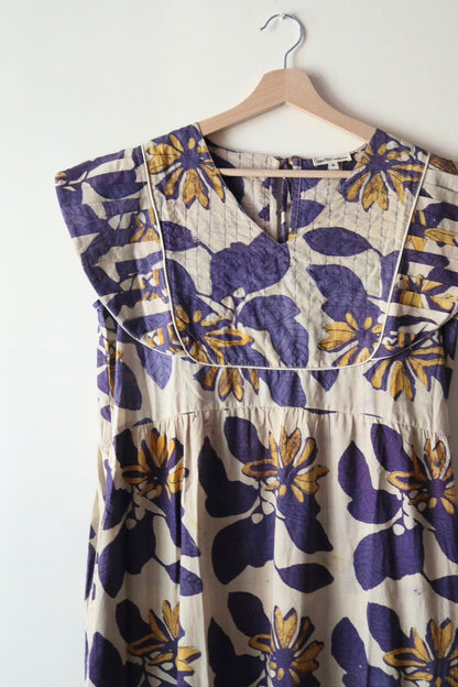 Yoke dress -Botanical-