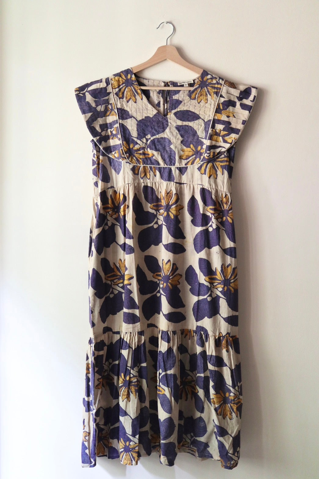 Yoke dress -Botanical-