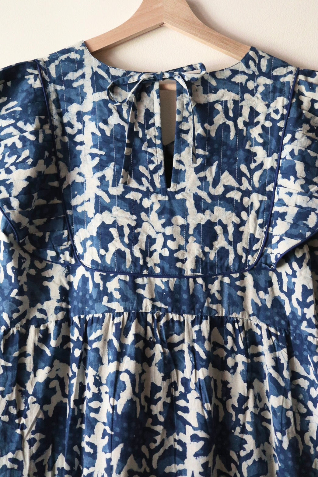 Yoke dress -Indigo-