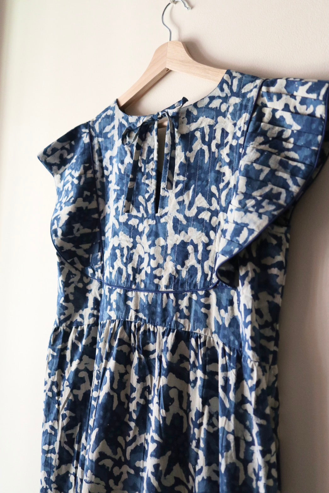 Yoke dress -Indigo-