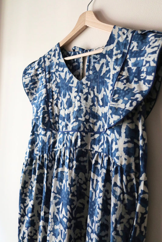 Yoke dress -Indigo-