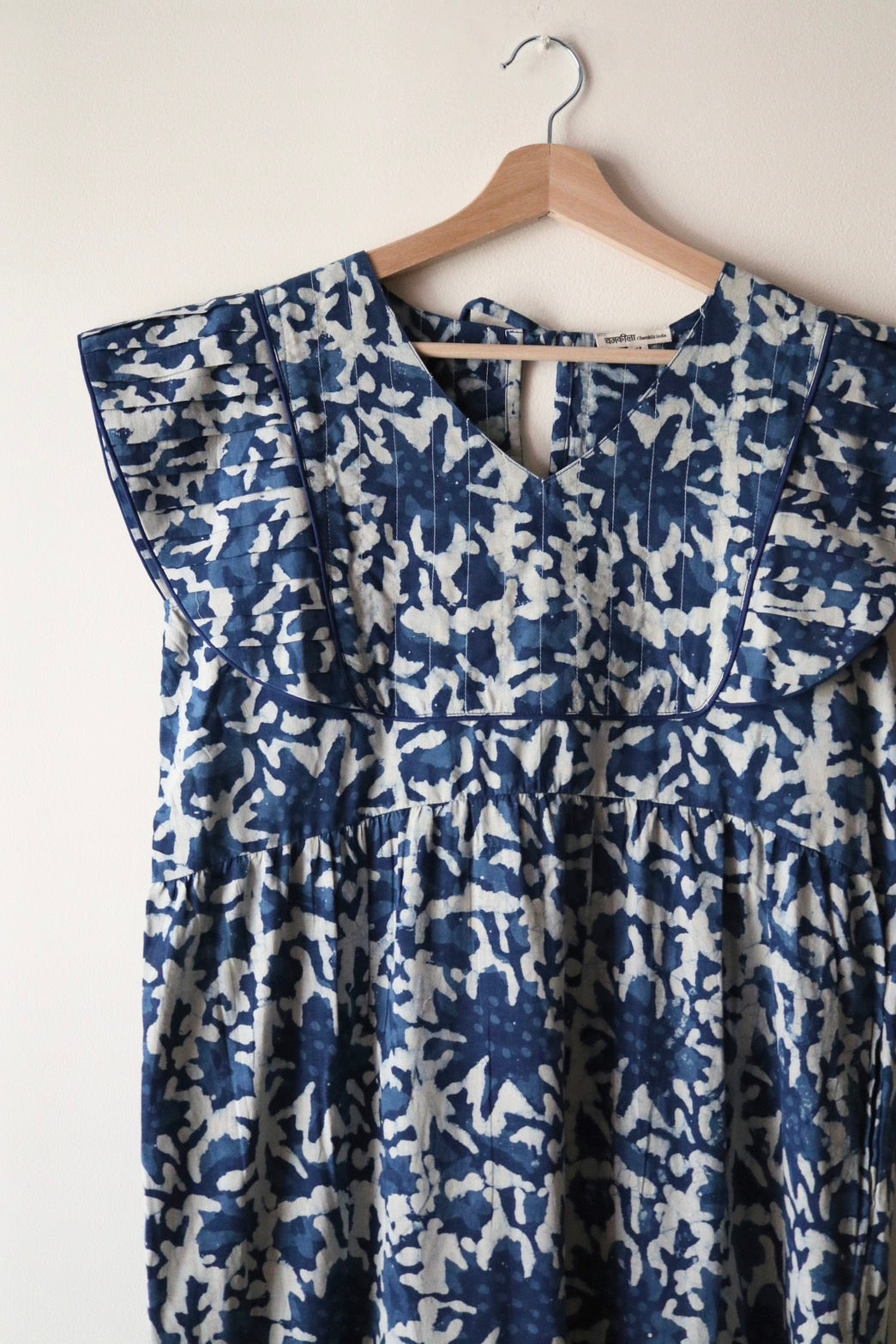 Yoke dress -Indigo-