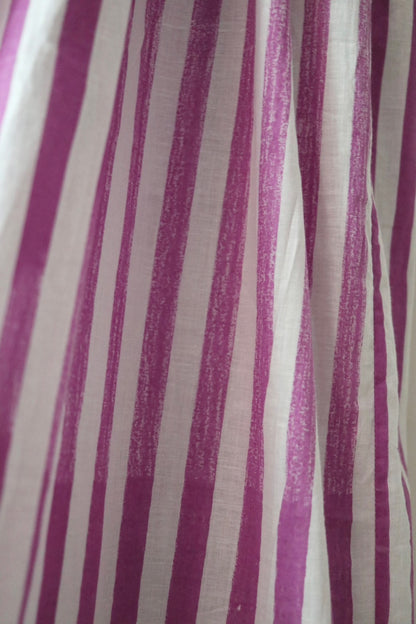 Balloon sleeve dress_ purple